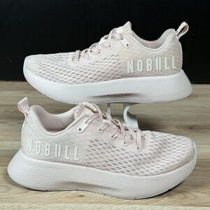 NOBULL Journey Shoes Womens 9 Light Pink Mesh Running Training Athletic Sneakers